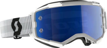 Scott Fury Goggle - White - Blue Chrome Works Lens 272828-0002349