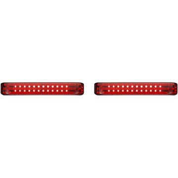 Custom Dynamics Saddlebag LED Lights - Sequential - Black/Red PB-SBSEQ-SS8-BR