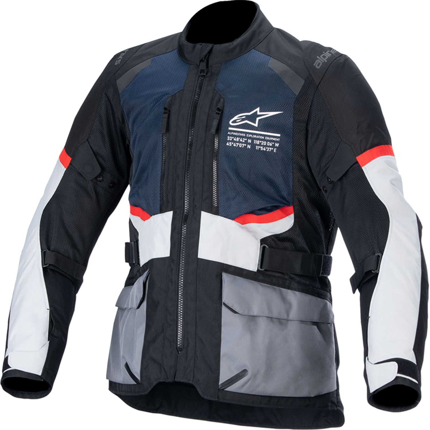 ALPINESTARS Andes Air Drystar? Jacket - Deep Blue/Black/Ice Gray - Large 3207924-7029-L