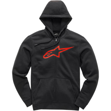 ALPINESTARS Ageless 2 Zip Hoodie - Black/Red - Medium 1038530521030M