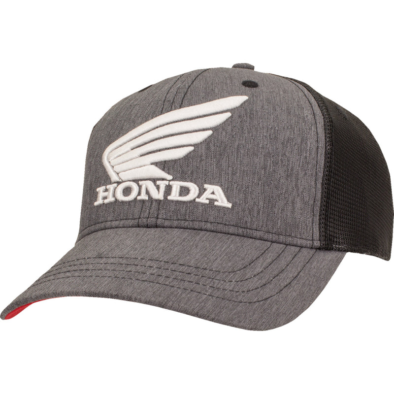 Honda Apparel Honda Utility Hat - Gray/Black/Red NP21A-H1829 | Caps & Hats