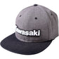 FACTORY EFFEX Kawasaki Bold Snapback Hat - Charcoal/Black 24-86100