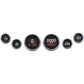 Dakota Digital MLX 6-Gauge Instrument Kit - Chrome Bezel MLX-8604