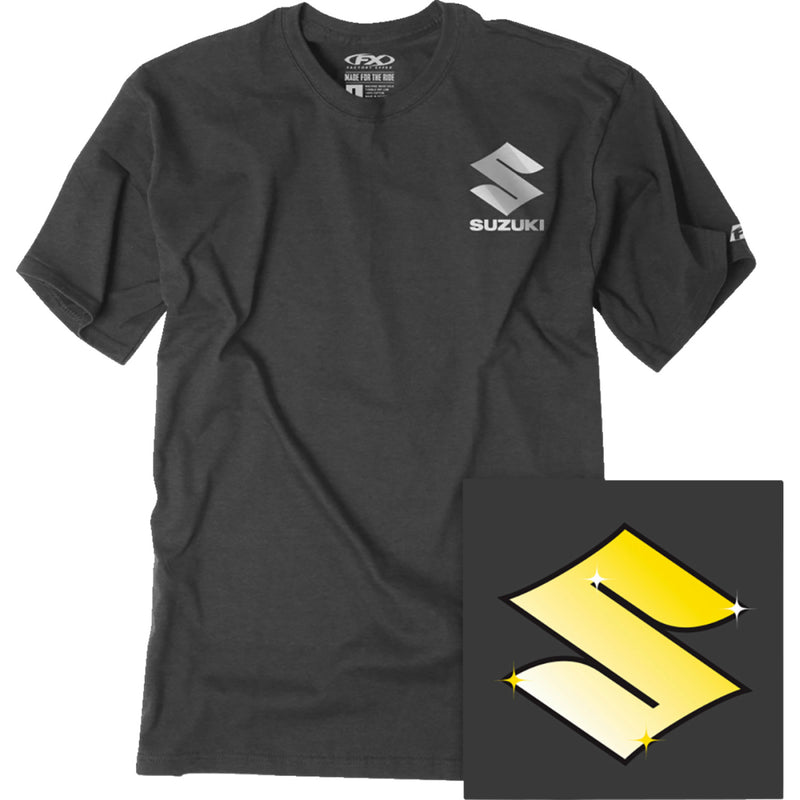 FACTORY EFFEX Suzuki Bling T-Shirt - Heather Charcoal - XL 27-87416