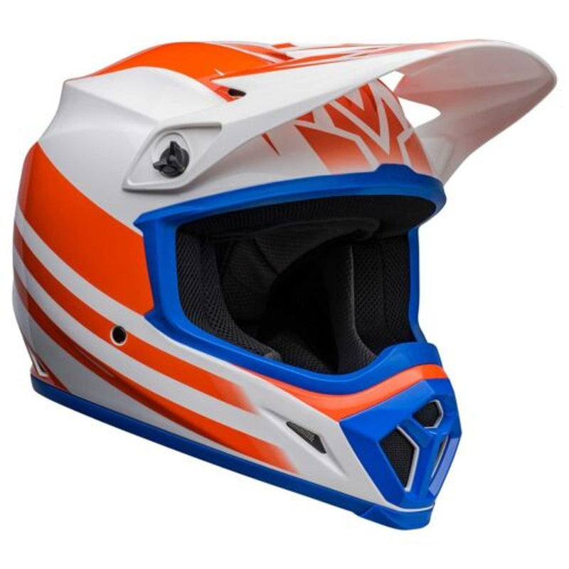 Bell MX-9 MIPS Disrupt Gloss White/Orange Medium