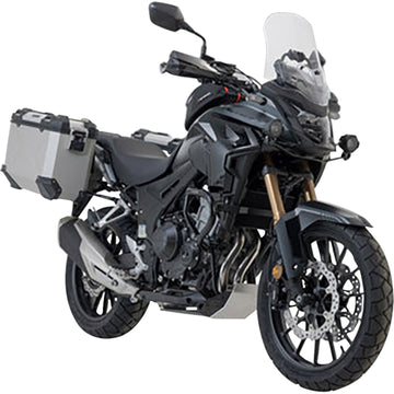 SW-Motech TRAX ADV Aluminum Case System - Silver - Honda CB/CBR/NX 500 '13-'24 KFT.01.400.70001/S | Luggage Group