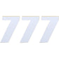 Moose Racing Race Number 7 - White - 4.5" 80007