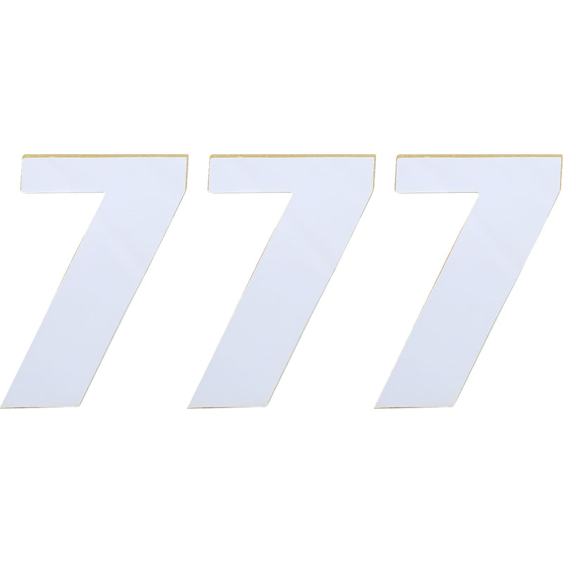 Moose Racing Race Number 7 - White - 4.5" 80007