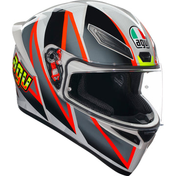 AGV K1 S Helmet - Blipper - Gray/Red - Small 2118394003030S | Street Full Face Adult Helmet