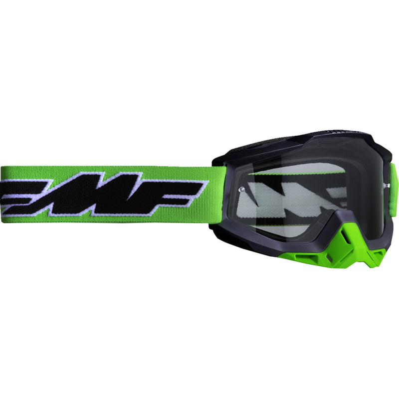 FMF PowerBomb Goggles - Rocket - Lime - Clear F-50036-00007