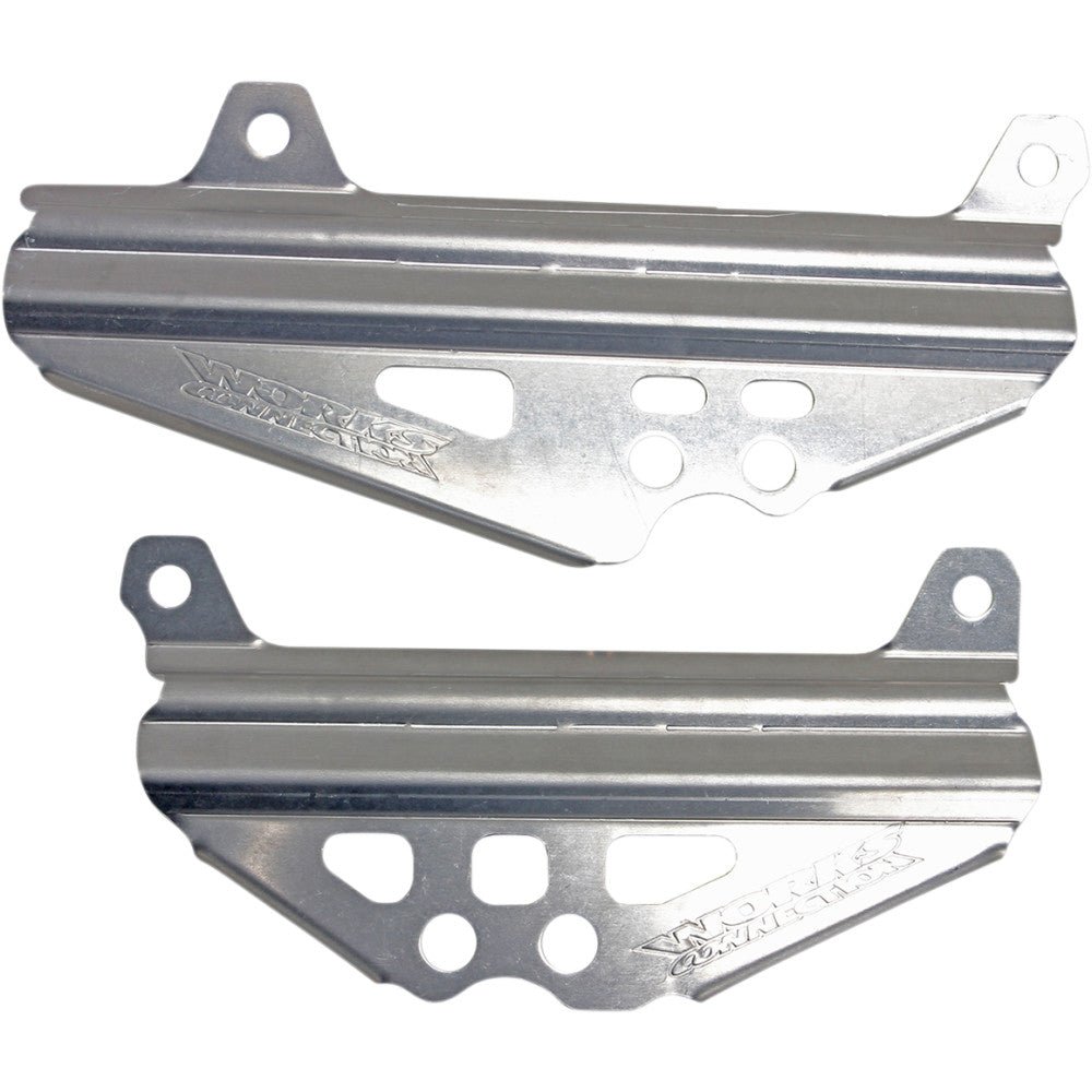 WORKS CONNECTION Radiator Brace Set - Silver - Suzuki 18-496