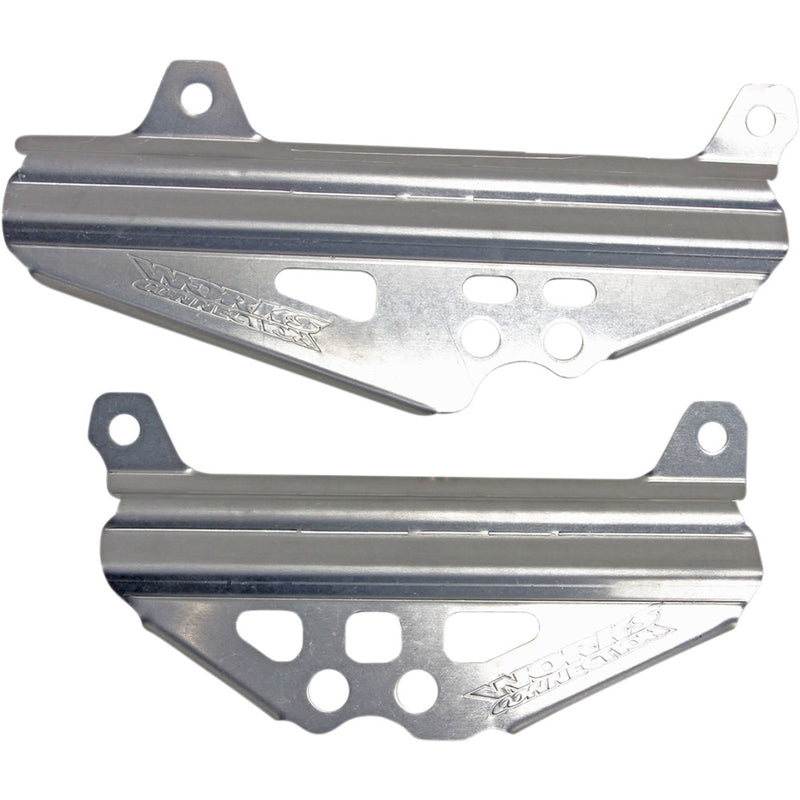 WORKS CONNECTION Radiator Brace Set - Silver - Suzuki 18-496