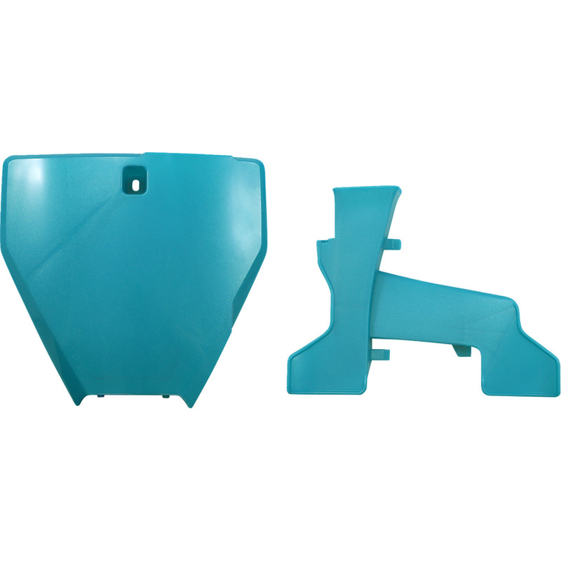 Acerbis Front Number Plate - Teal/Metallic 2726577441