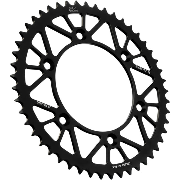 JT Sprockets Rear Sprocket - Black - 49-Tooth JTA897.49BLK