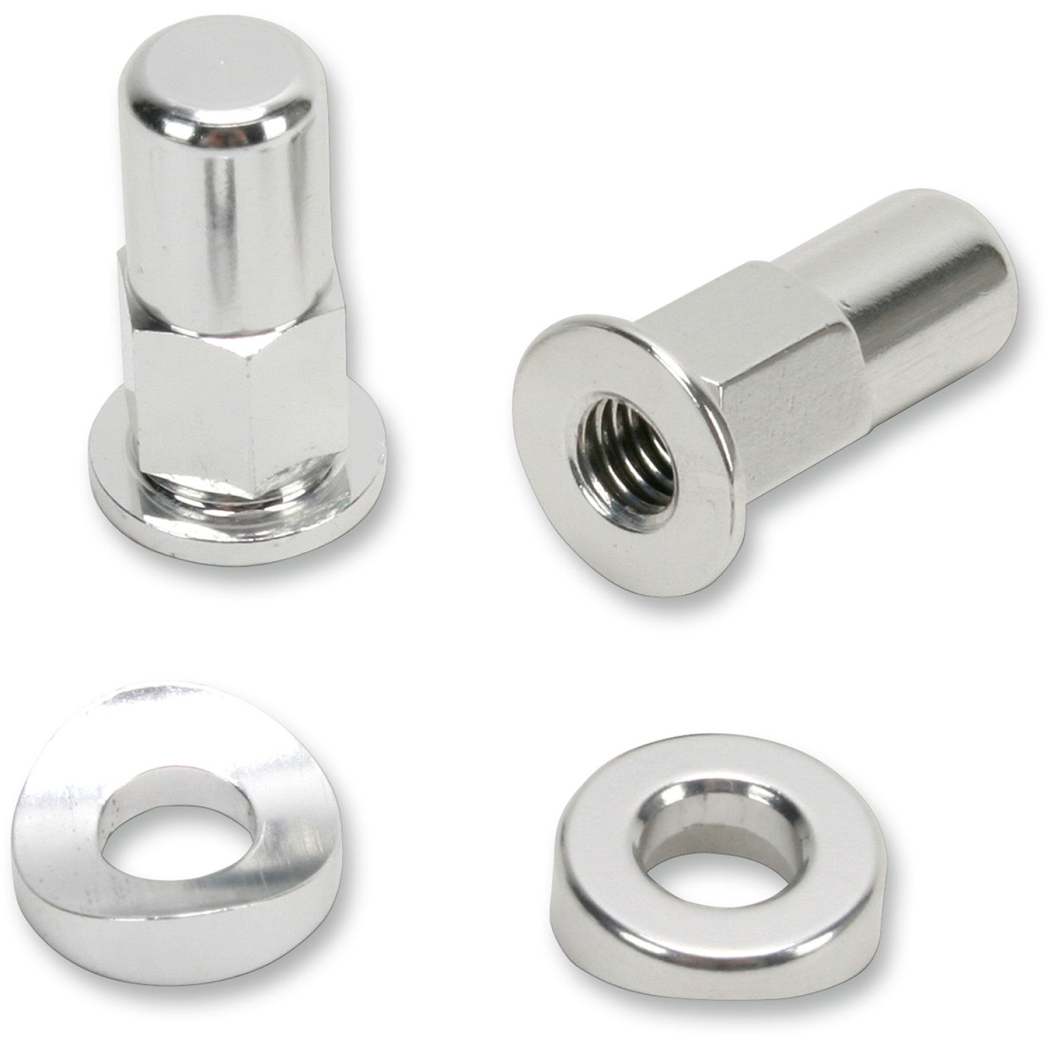 No Toil Rim Lock Nut/Spacer - Kit - Silver Ntrk-001 by No Toil