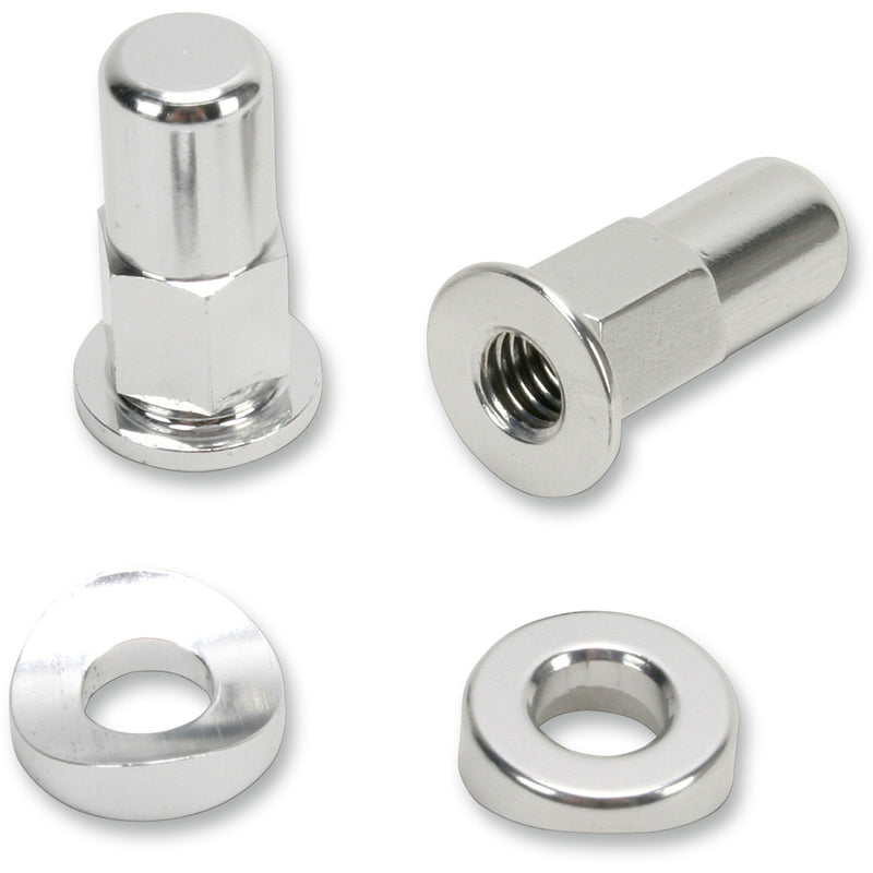 No Toil Rim Lock Nut/Spacer - Kit - Silver Ntrk-001 by No Toil