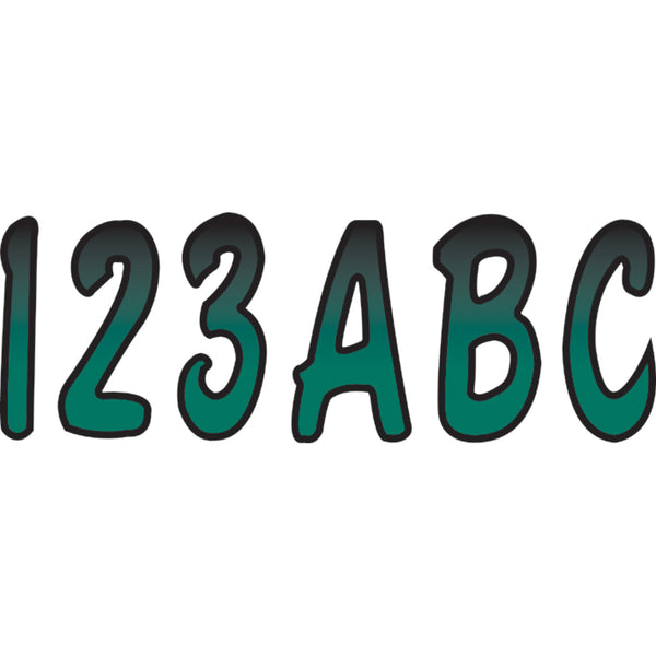 Hardline I.D. Sticker Kit - 200 Series - Teal Gradation TEBKG200