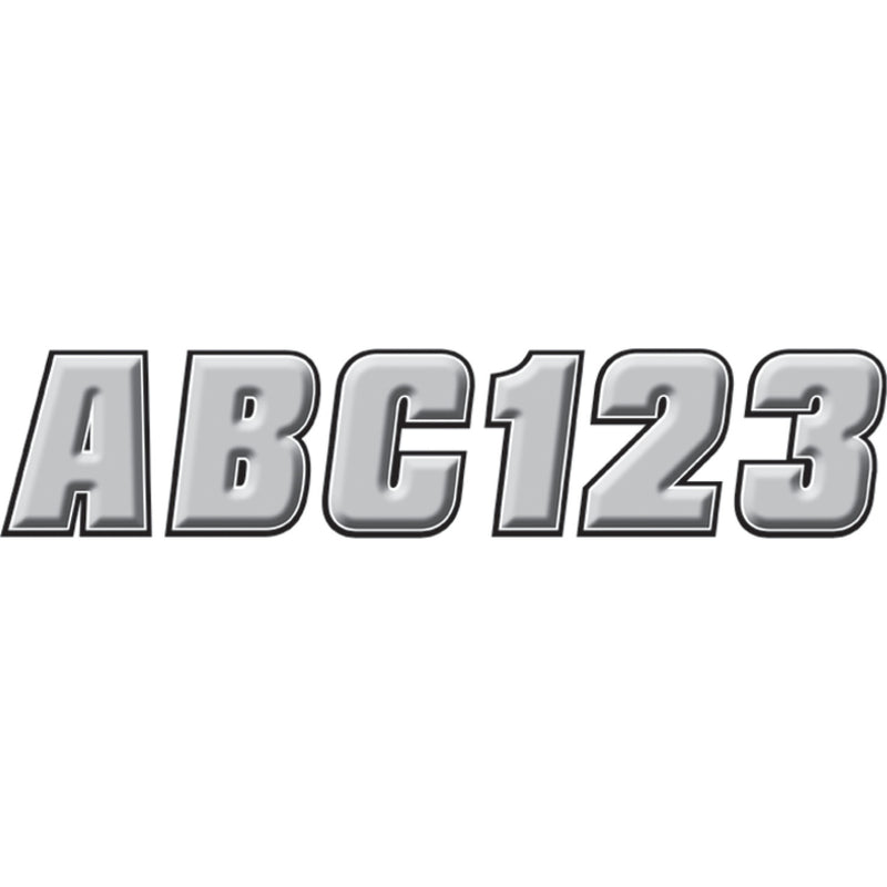 Hardline Sticker Kit - 2" - Silver/Black SIBLK500 | Stickers Decals