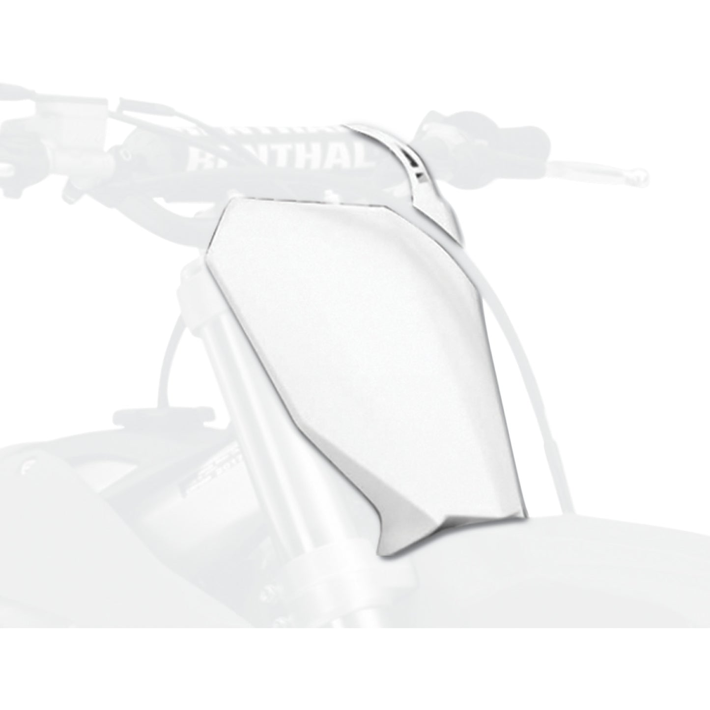 POLISPORT Number Plate - OEM White - Honda 8667200002 by Polisport