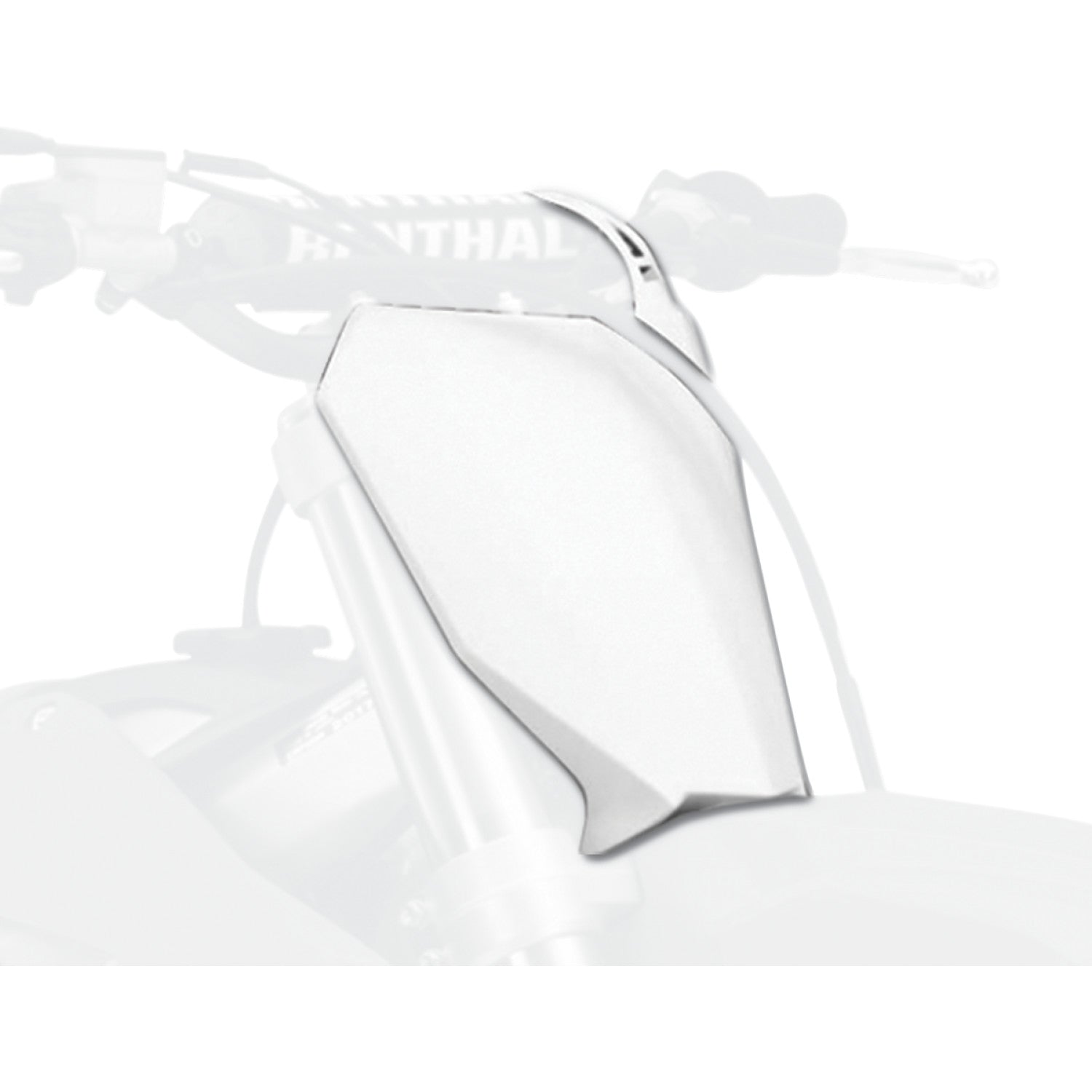 POLISPORT Number Plate - OEM White - Honda 8667200002 by Polisport