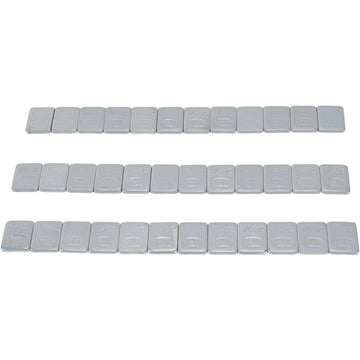 K&L Supply Wheel Weights - Rectangle - Adhesive Stick-On - Silver - 36 Pack 32-2415 | Tire Mounting & Balancing Products