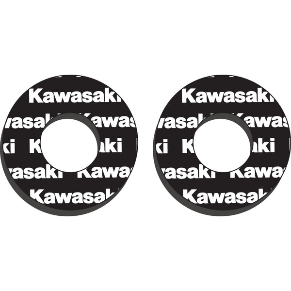 Factory Effex Grip Donuts - Kawasaki Black/White 22-67100