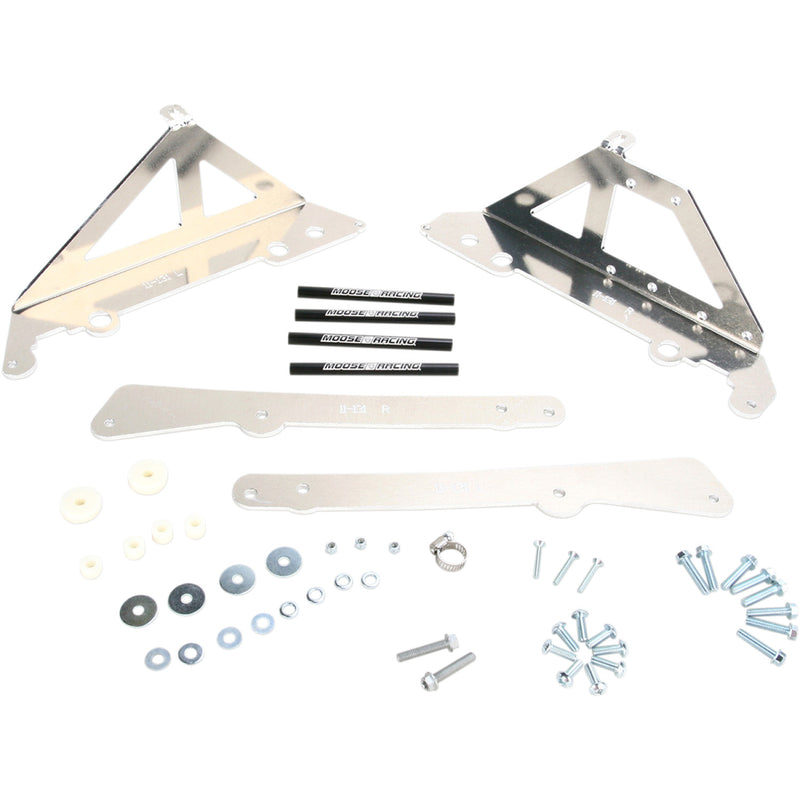 Moose Racing Radiator Braces - Silver - Husqvarna 11-131