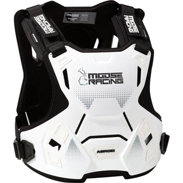 Moose Racing Youth Agroid* Chest Guard - White - 2XS/XS 2701-1117