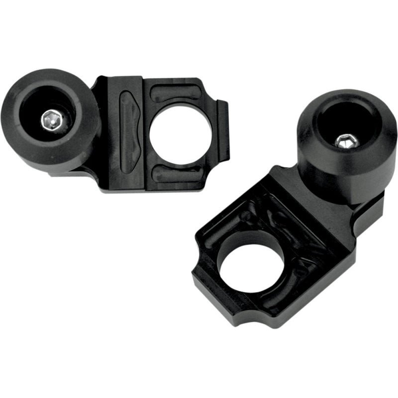 DRIVEN RACING Axle Block Sliders - Aprilia - Black DRAX-109-BK