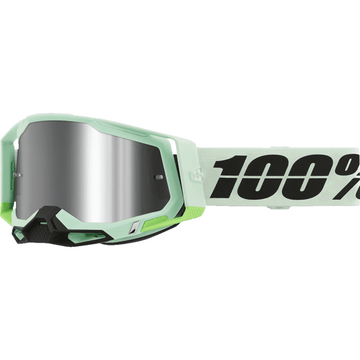 100% Racecraft 2 Goggle Palomar Mirror Silver Flash Lens by 100%