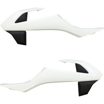 ACERBIS Radiator Shrouds - White/Black 2449701035