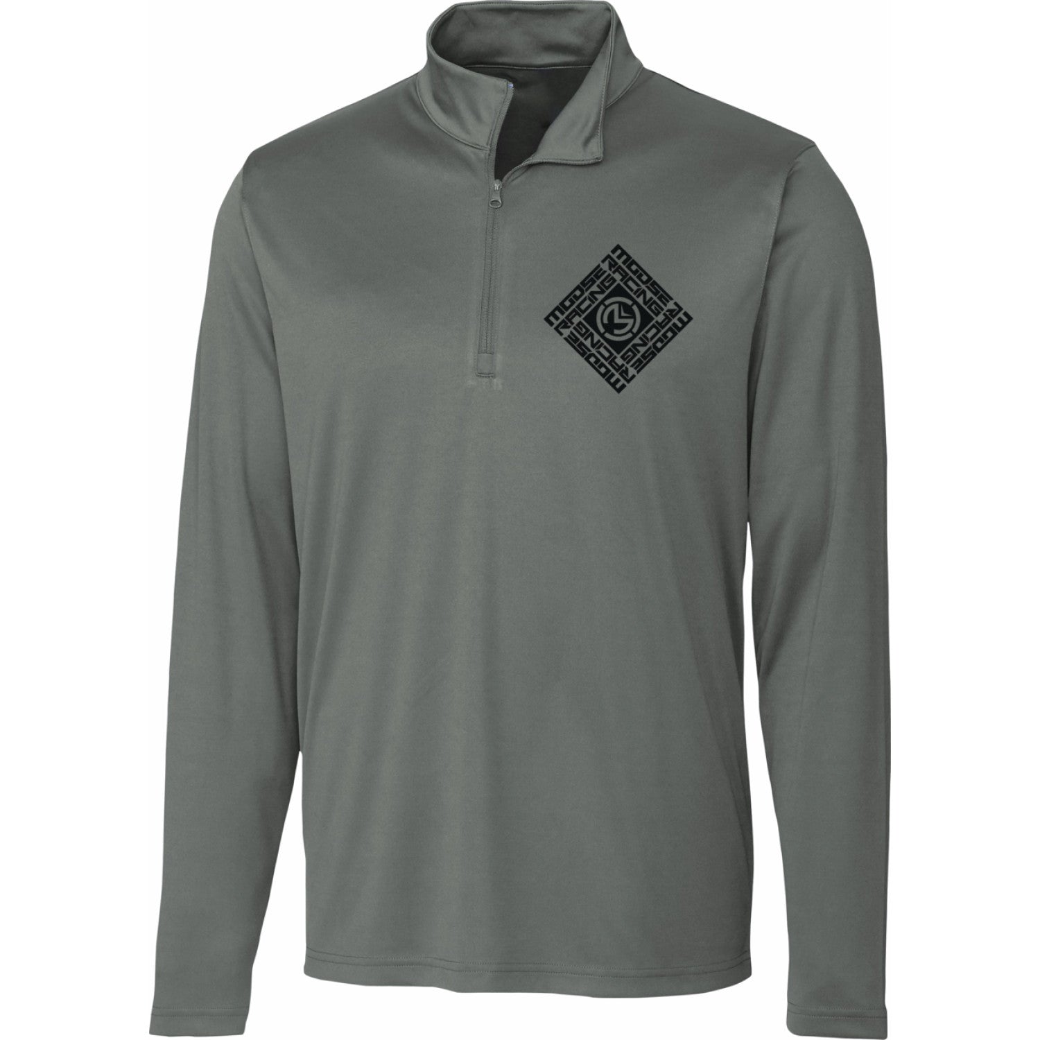 Moose Offroad Spin Sync Quarter Zip Pullover - Gray - Large 3050-6971 | Sweats Mens