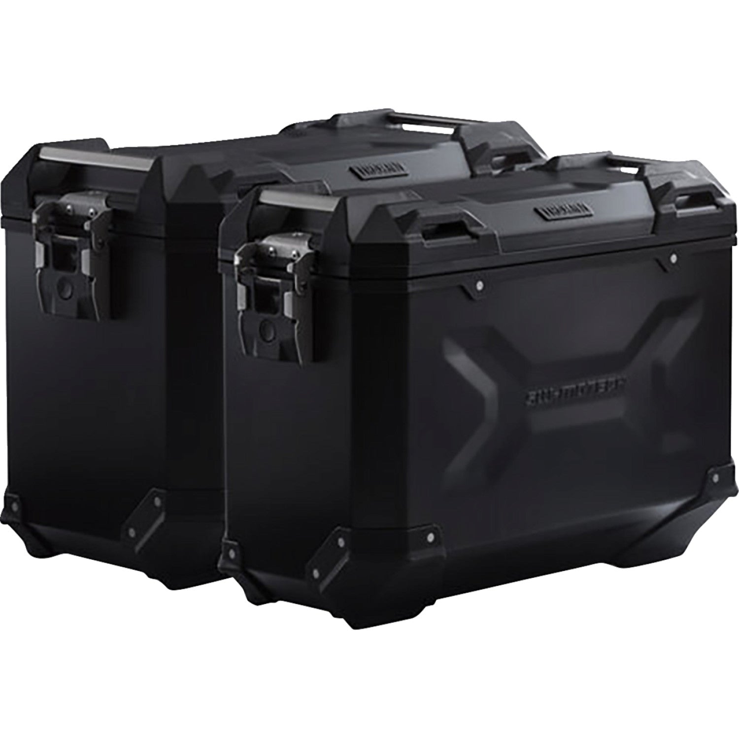 SW-Motech TRAX ADV Aluminum Case System - Black - BMW F 750/800/850/900 GS '18-'24 KFT.07.897.70000/B | Luggage Group