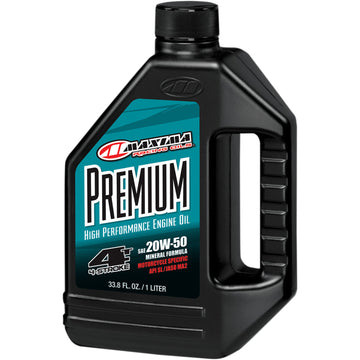 Maxima Racing Oil Premium High Performance Mineral 4T Engine Oil - 20W50 - 1L 35901