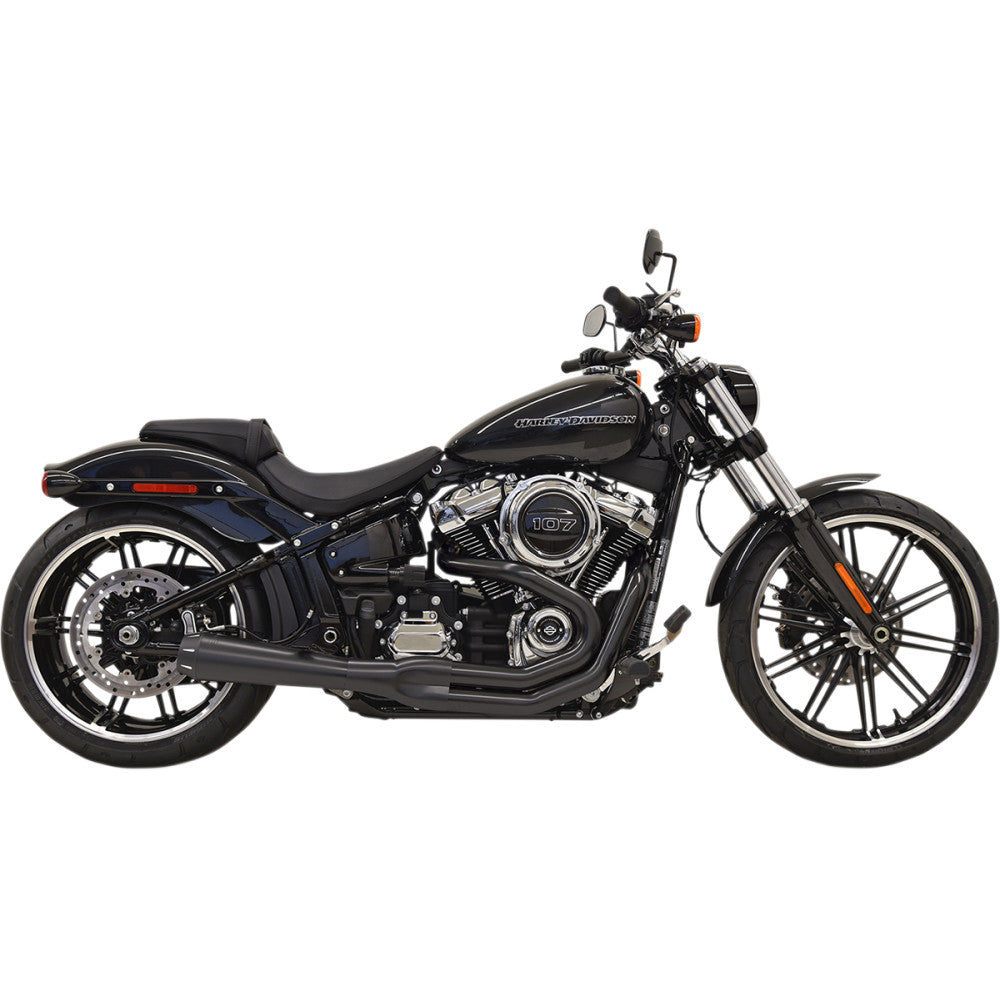 BASSANI XHAUST 2:1 Exhaust - Black 1S62RB