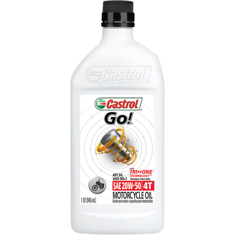 CASTROL Go! Mineral 4T Engine Oil - 20W-50 - 1 U.S. quart 15B650
