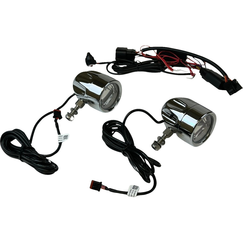 Custom Dynamics LED Fog Light - Halo - Chrome PB-FOG-23-C