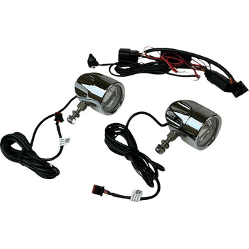 Custom Dynamics LED Fog Light - Halo - Chrome PB-FOG-23-C