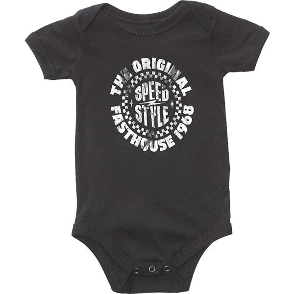 Fasthouse Infant Origin Onesie Black 6-12 Month