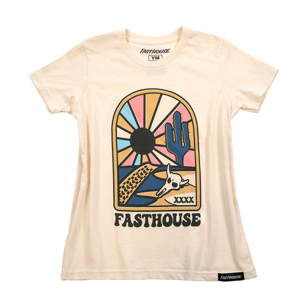 Fasthouse Girl's Mohave Tee, Natural - YMD