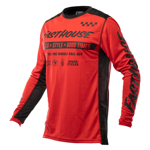 Fasthouse Grindhouse Domingo Jersey Red - Large