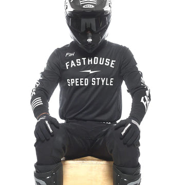 Fasthouse Grindhouse Grit Jersey Black - XXX-Large