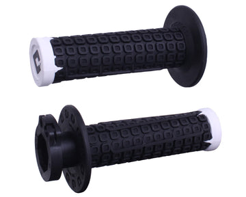 ODI Nomad D3O Lock-On Grips Black / White / Silver