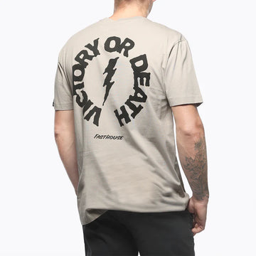 Fasthouse Hail Mary Tee Light Gray Large