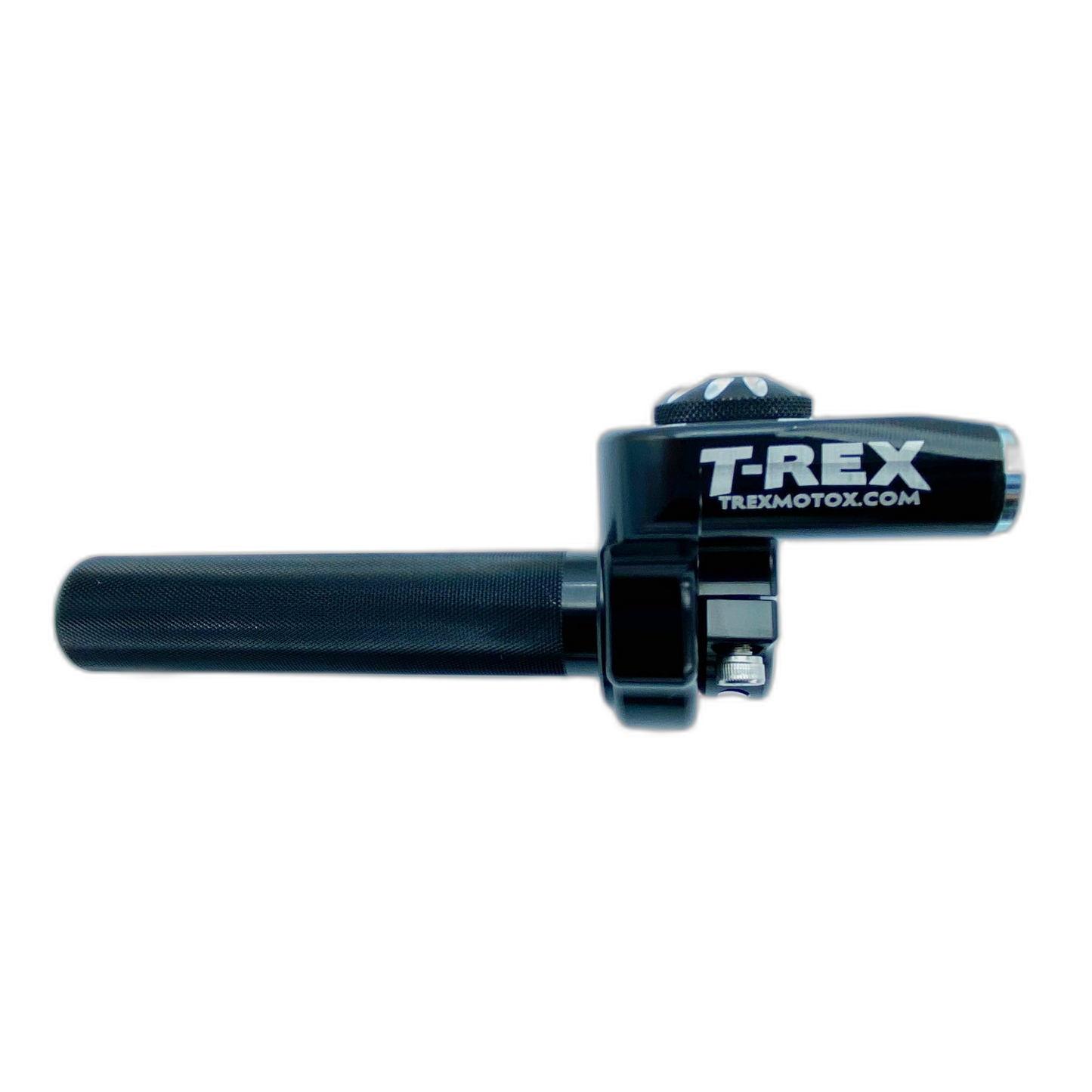 T-Rex Race Spec Billet Throttle Tube - Sherco 2St/4St - Black Removeable End Cap