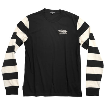 Jailbreak Stripe Long Sleeve Tee - Black