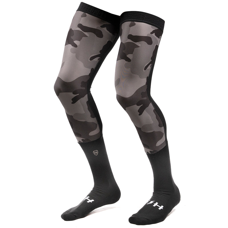 Fasthouse Elrod Legacy Knee Brace Sock Black/Camo - LG/XL