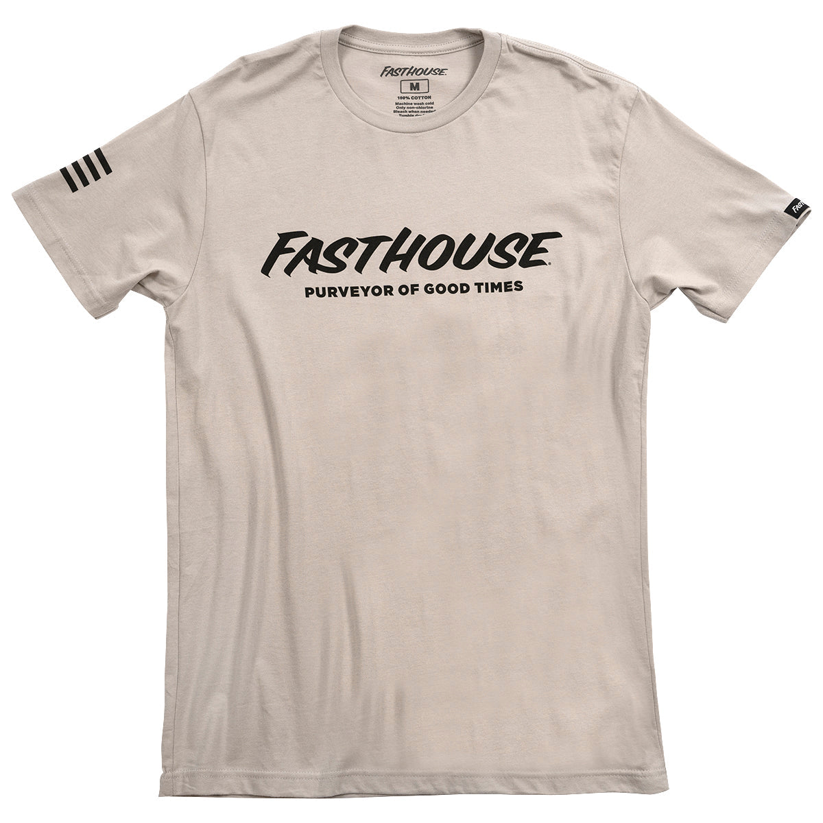 Fasthouse Logo Tee Light Gray