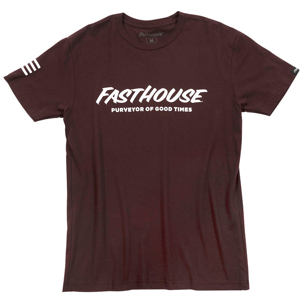 Fasthouse Logo Tee Oxblood LG