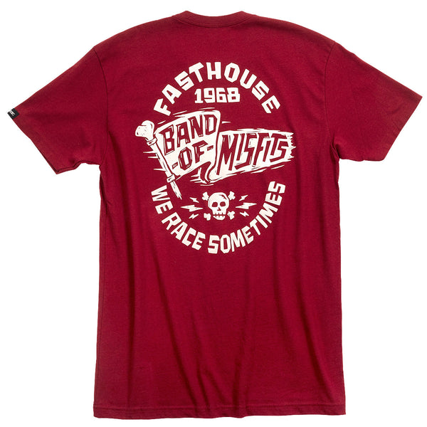 Fasthouse Marauder Tee, Cardinal SM